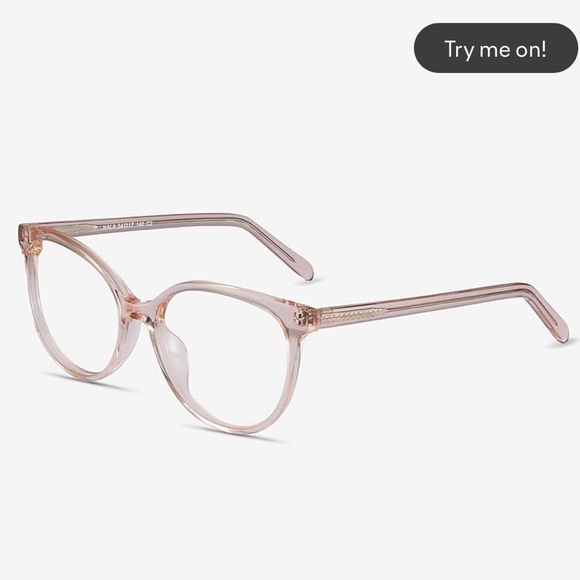 Eye Buy Direct - Prescription Eyeglasses - NALA Clear Pink - Picture 3 of 3